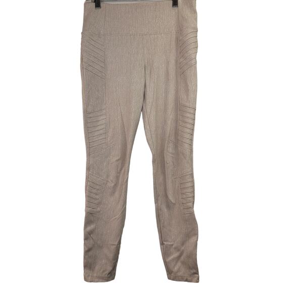 Athleta Delancey Textured Moto Tight Leggings Size Medium - Picture 1 of 9